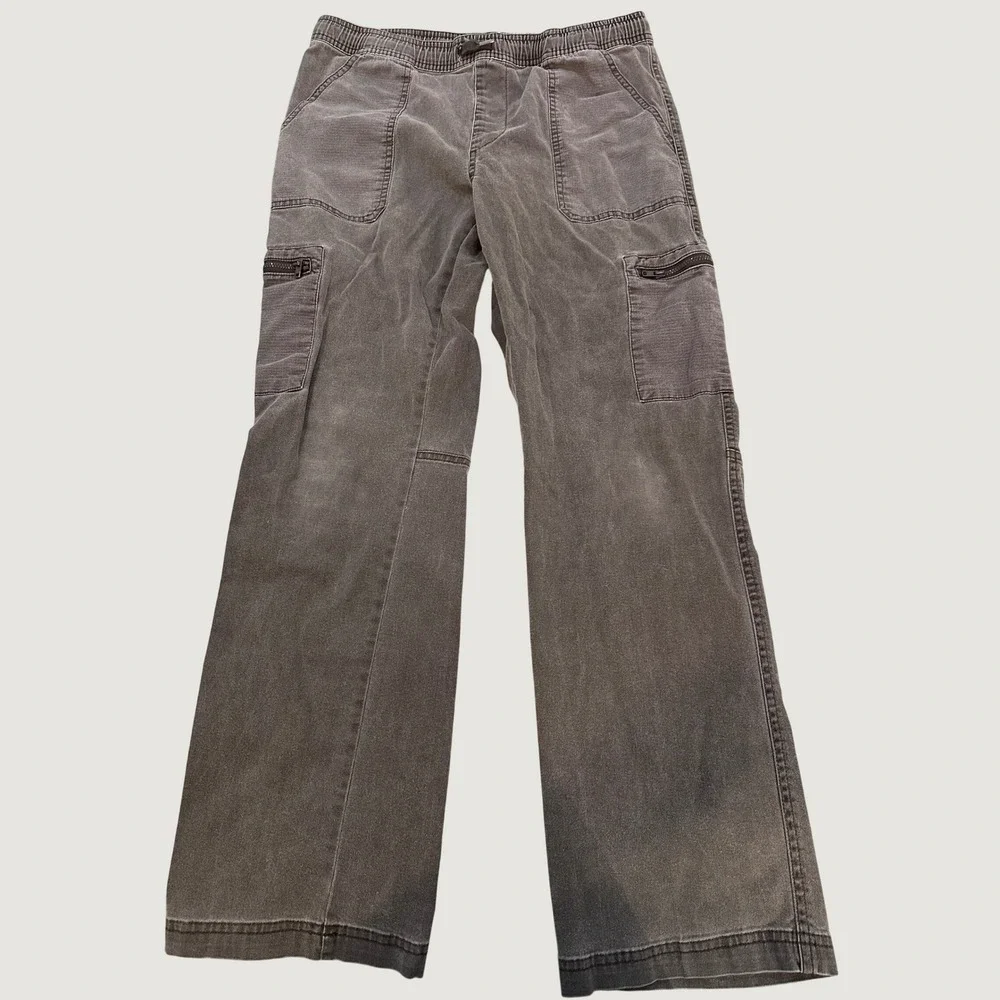 Thereabouts boys xl 18/20 Washed Grey Elastic Waist Utility Cargo Pants